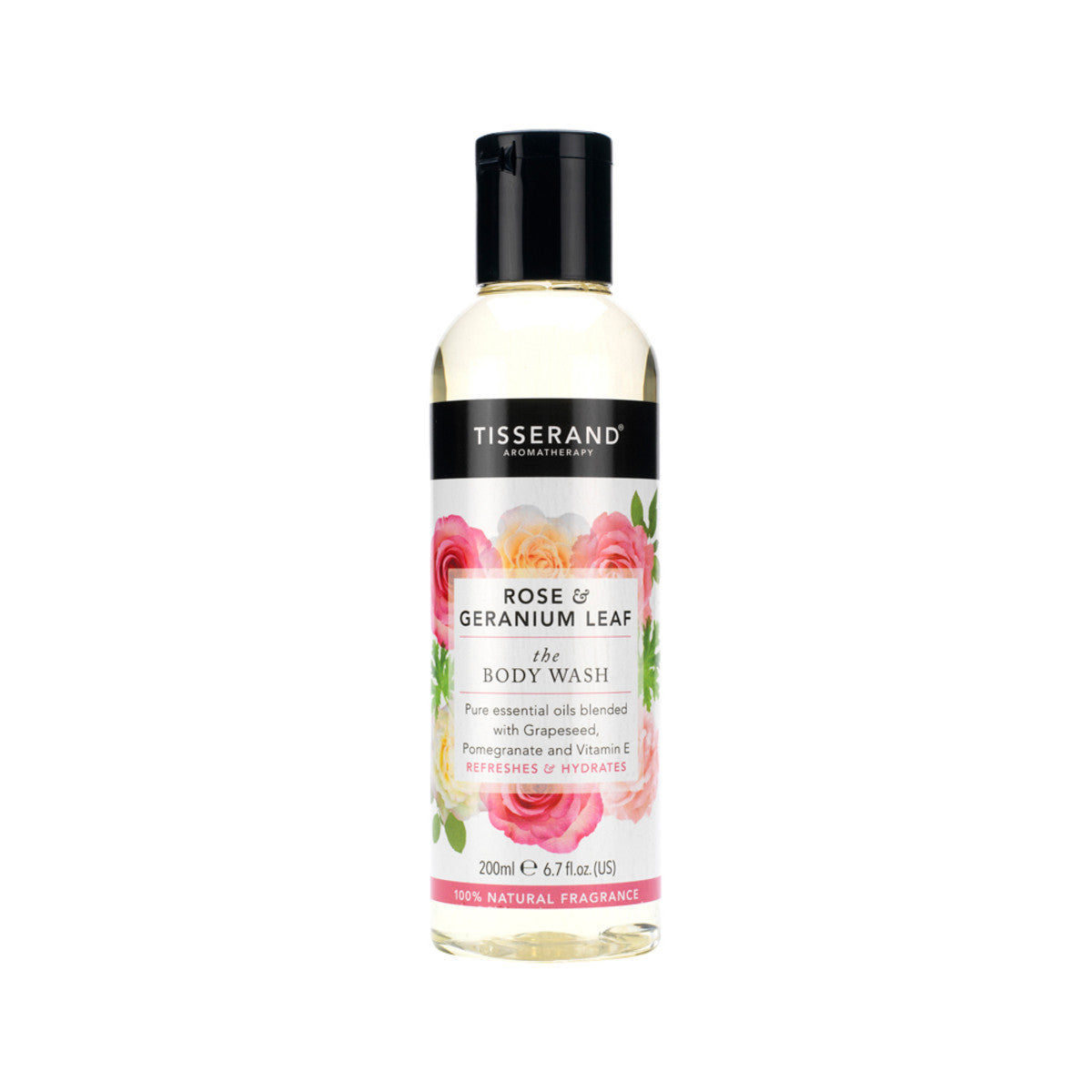 Tisserand Body Wash Rose and Geranium Leaf 200ml