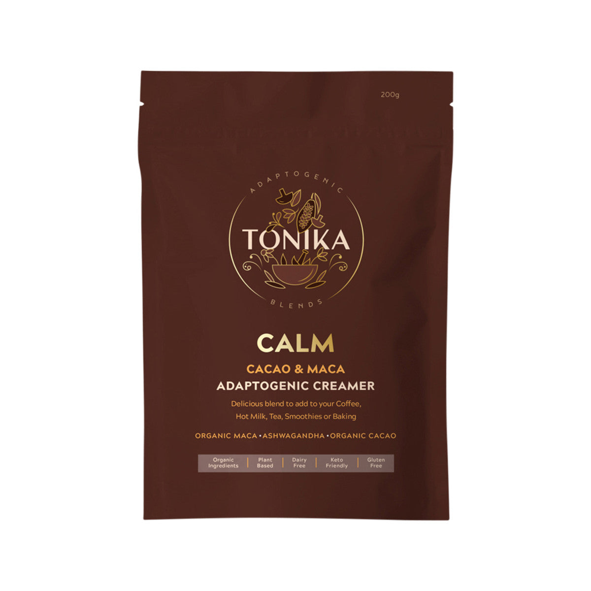 TONIKA ADAPTOGENIC CREAMER CALM (CACAO MACA) 200G
