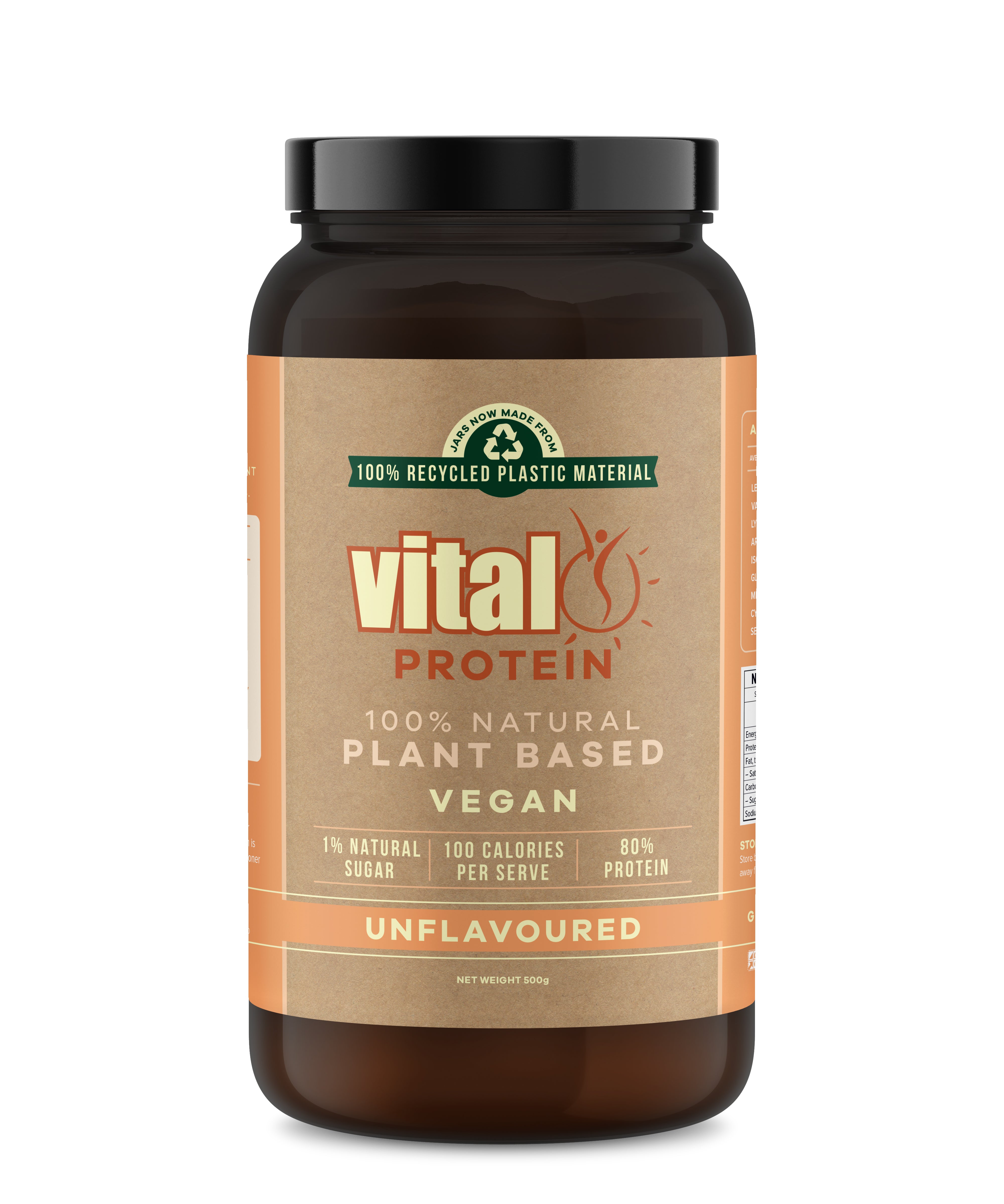Vital - Protein 100% Natural Plant Based (Pea Protein Isolate) Unflavoured