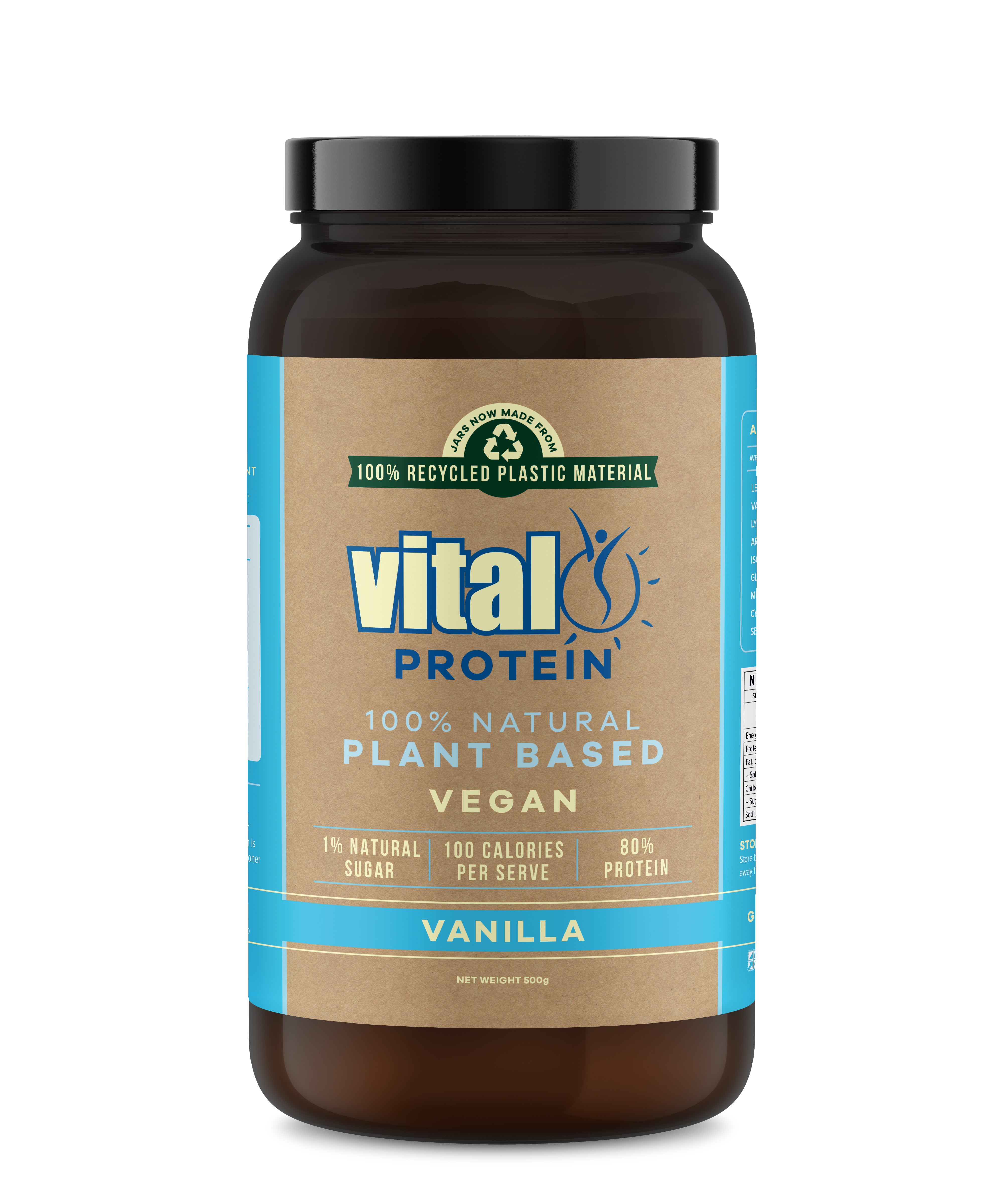Vital - Protein 100% Natural Plant Based (Pea Protein Isolate) Vanilla