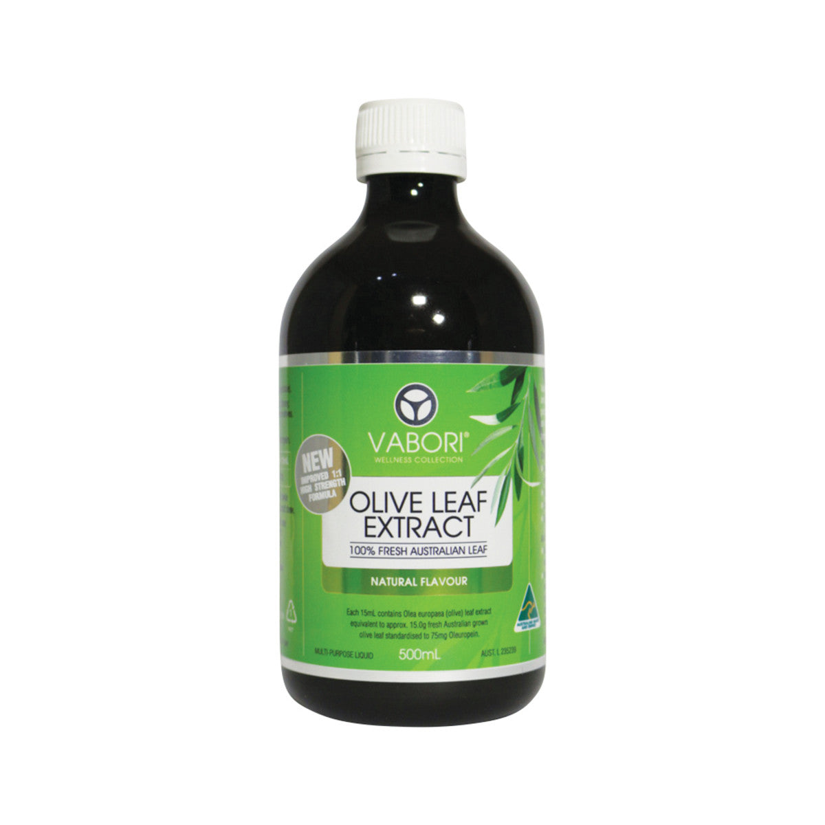 Vabori Olive Leaf Extract Natural 500ml