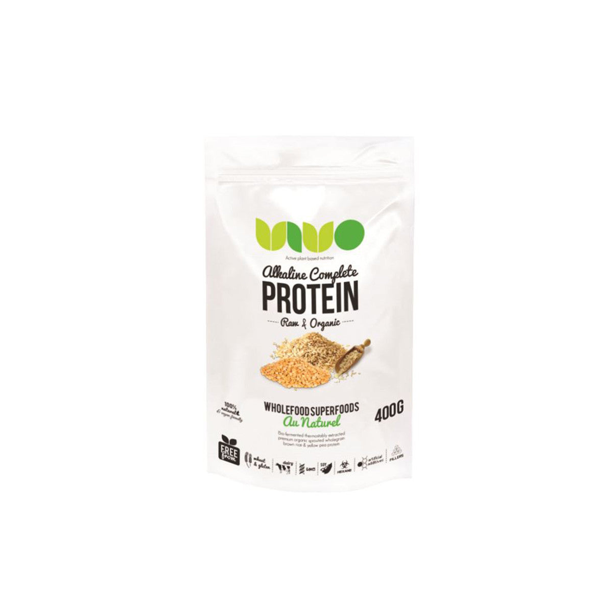 Vivo Organic Raw Alkaline Complete Protein Au Naturel 400g