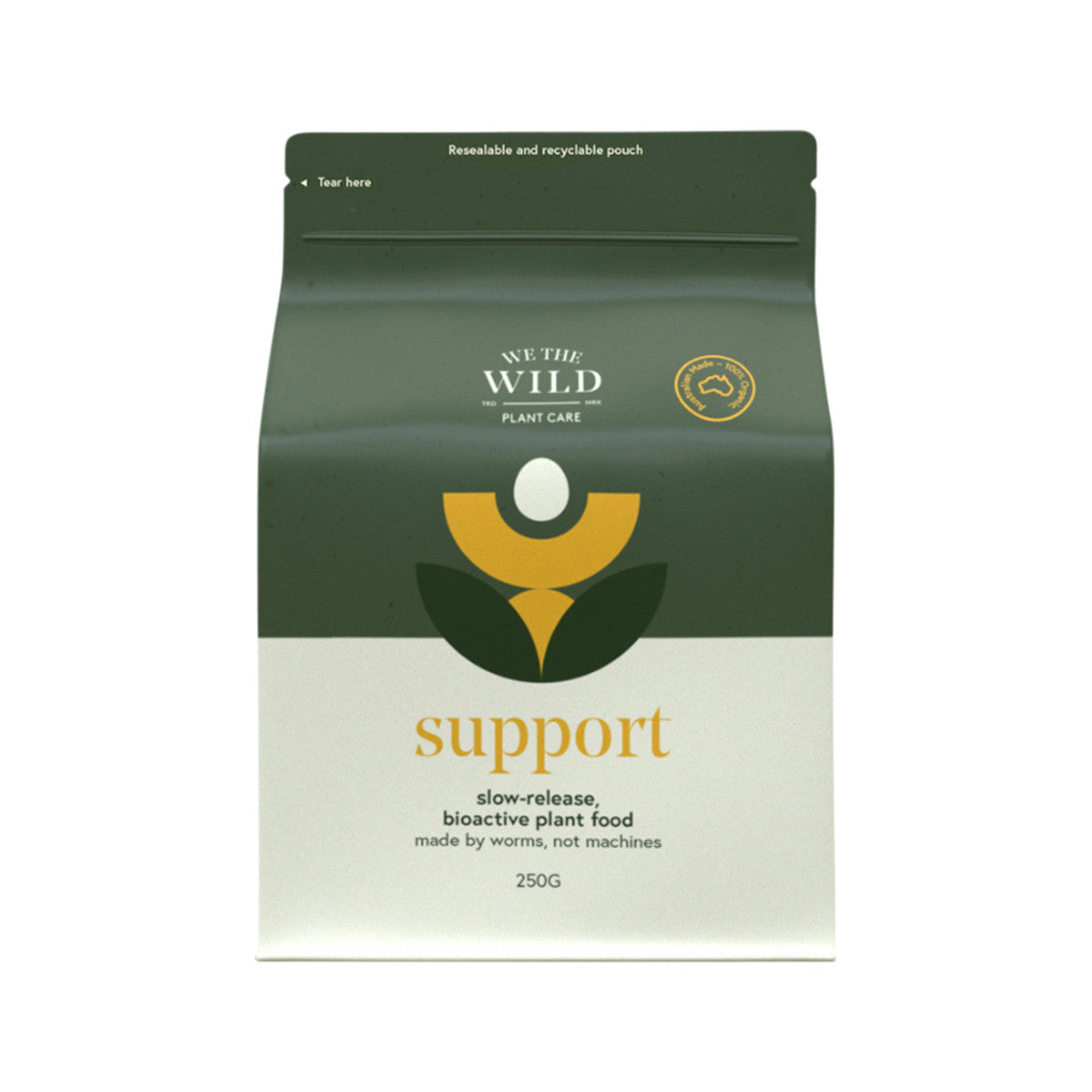 We The Wild - Plant Care Organic Support (Slow-Release Bio-Active Plant Food) 250g