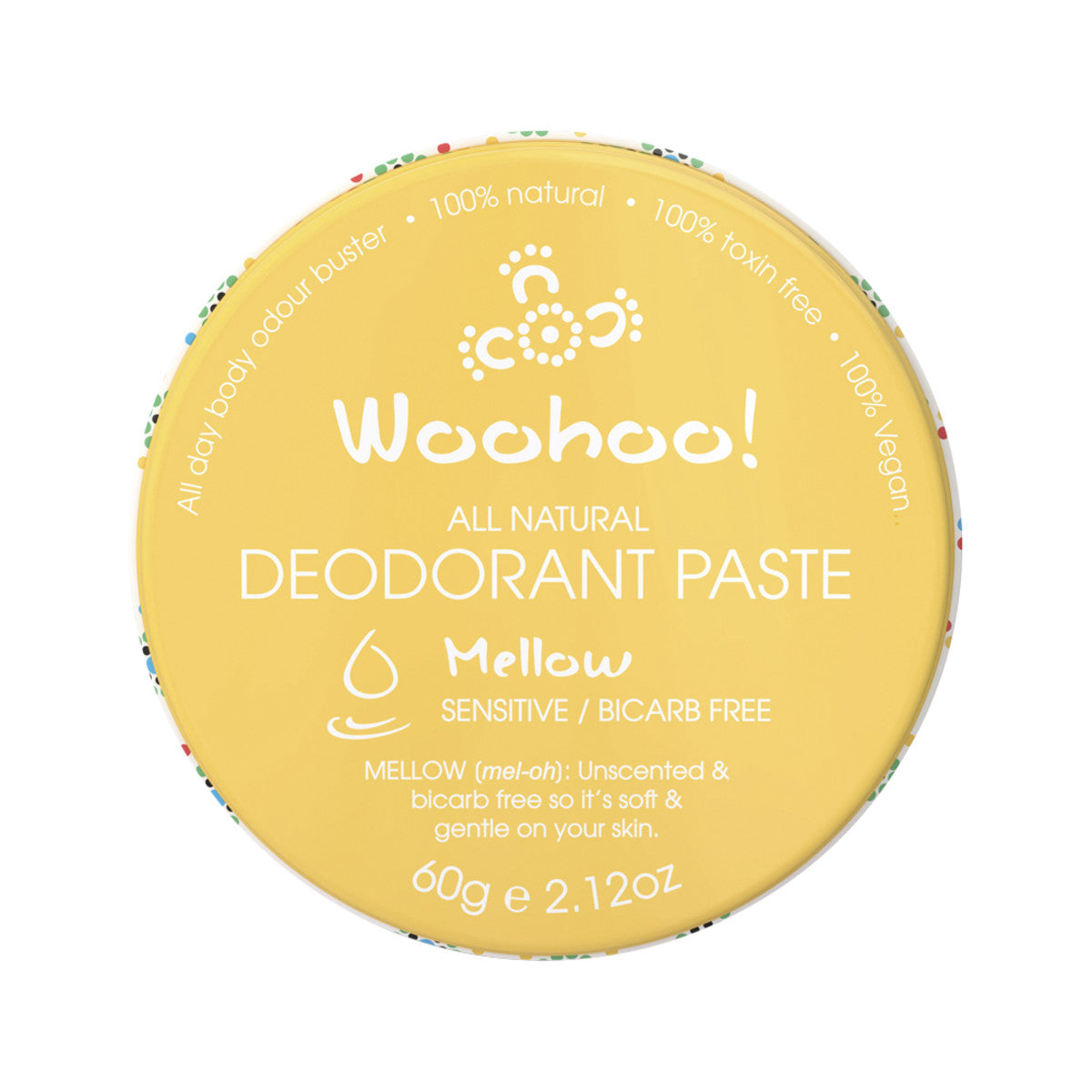 Woohoo Deodorant Paste Mellow (Sensitive) Tin 60g