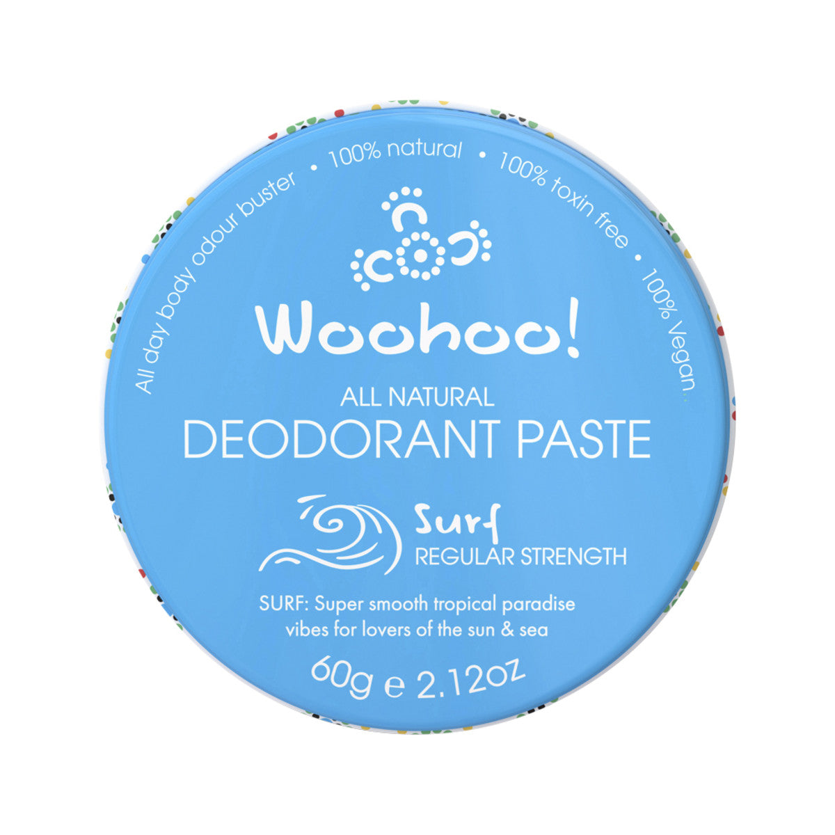 Woohoo - Deodorant Paste Surf (Regular Strength)Tin