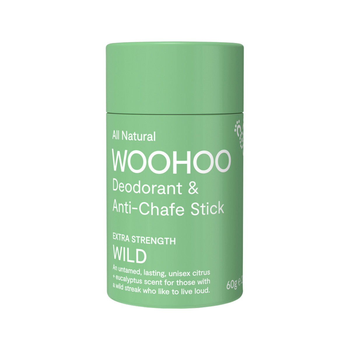 Woohoo Deodorant and Anti Chafe Stick Wild (Ult Stngth) 60g