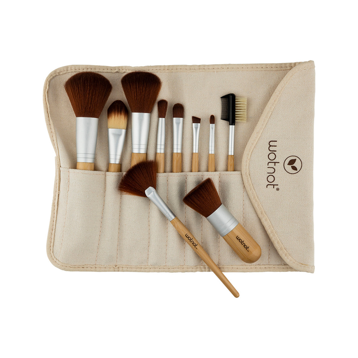 Wotnot Naturals - Vegan Makeup Brushes x 10 Set