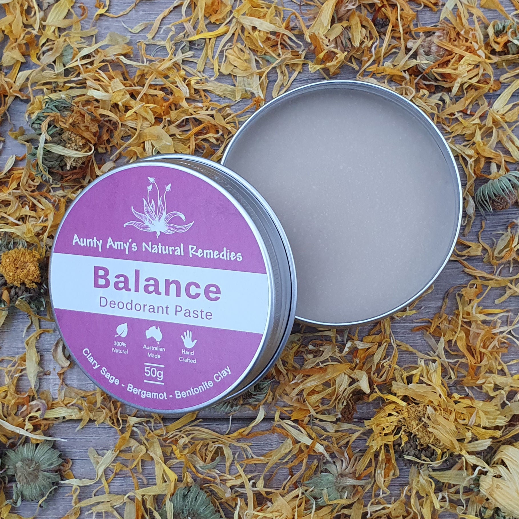 Aunty Amys - Natural Remedies Balance Deodorant Paste