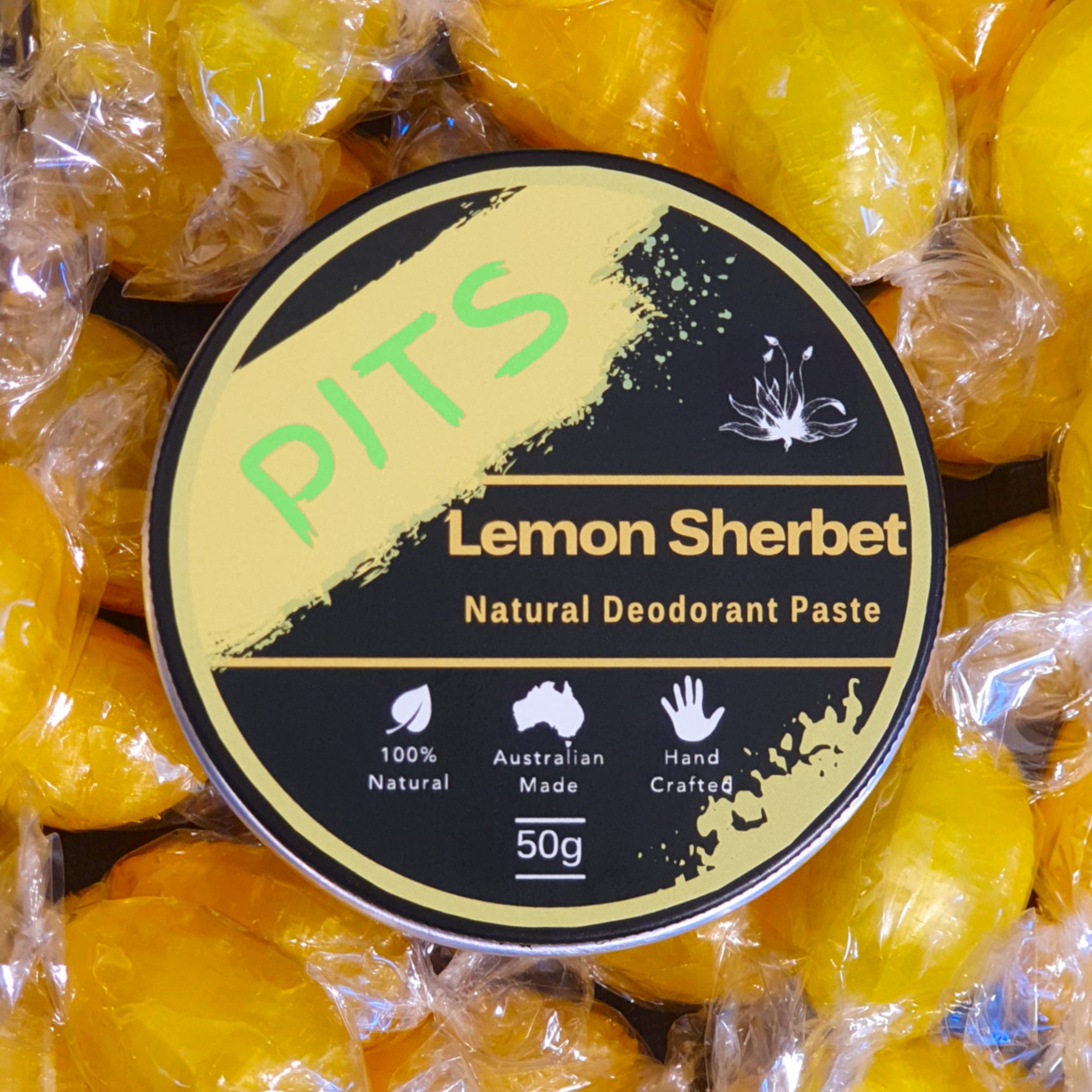 Aunty Amys - PITS Lemon Sherbet Natural Deodorant Paste