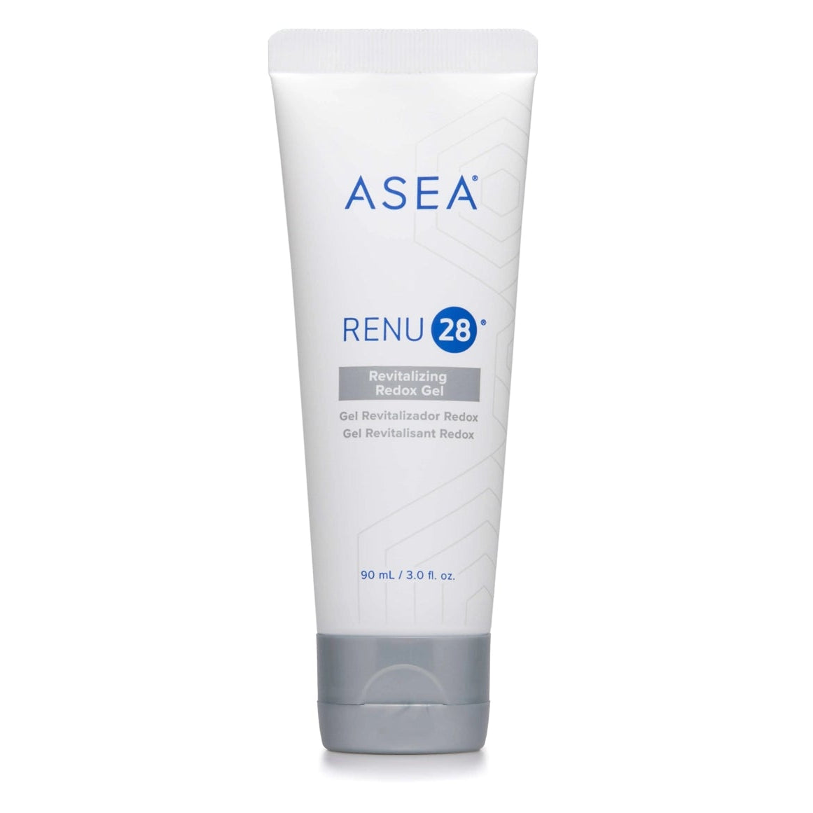 Tube of ASEA RENU 28 on a white background