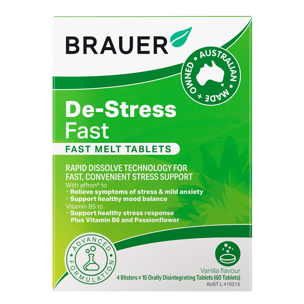 BRAUER DE-STRESS FAST MELT TAB **SELL THROUGH**