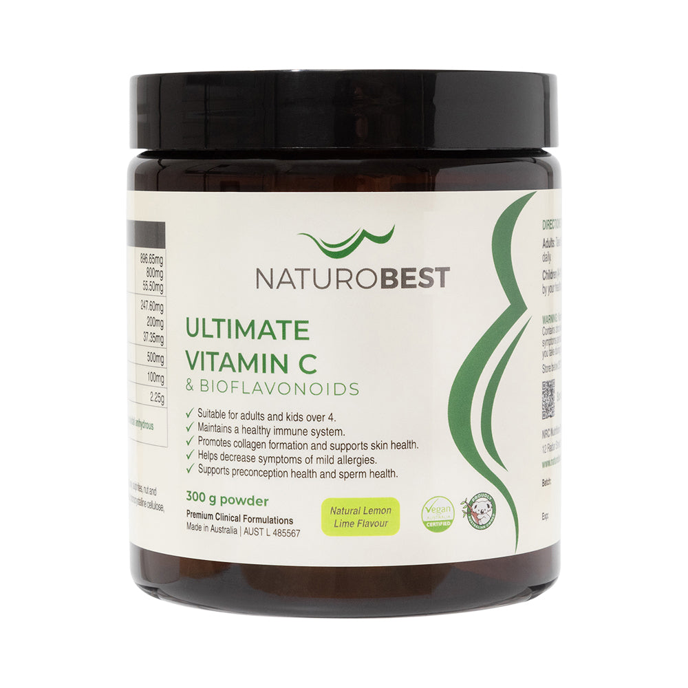NaturoBest Ultimate Vitamin C & Bioflavonoids Lemon Lime Flavour