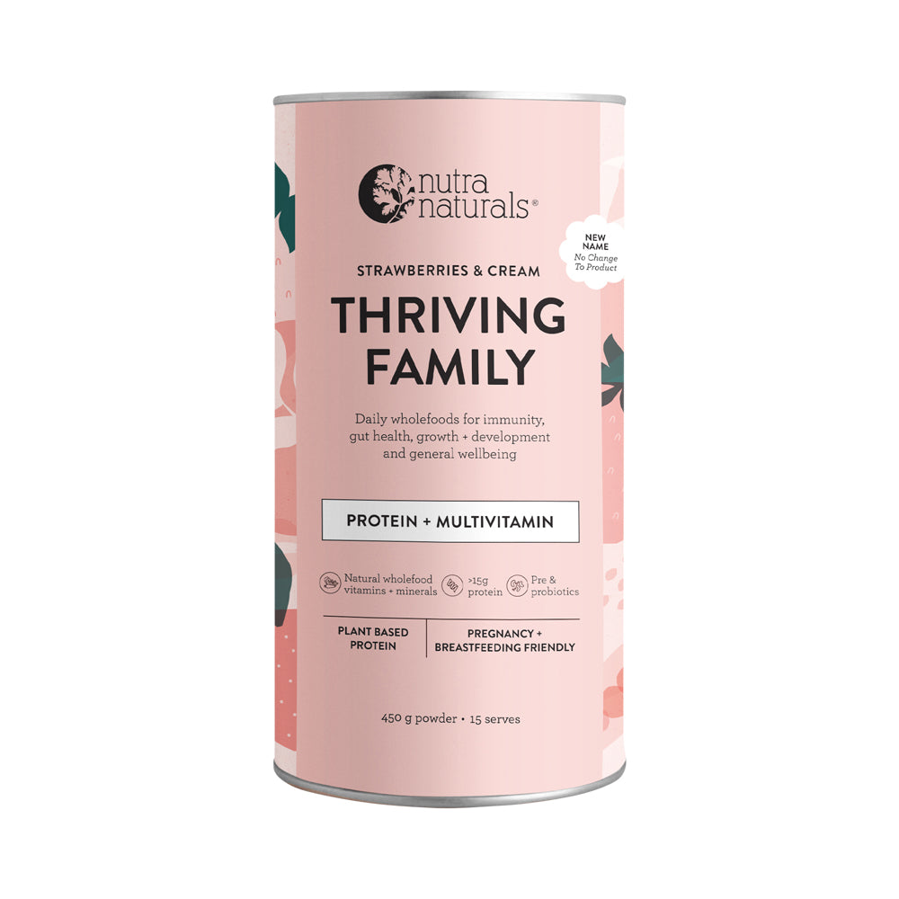 Nutra Naturals Thriving Family Protein Strawberries & Cream