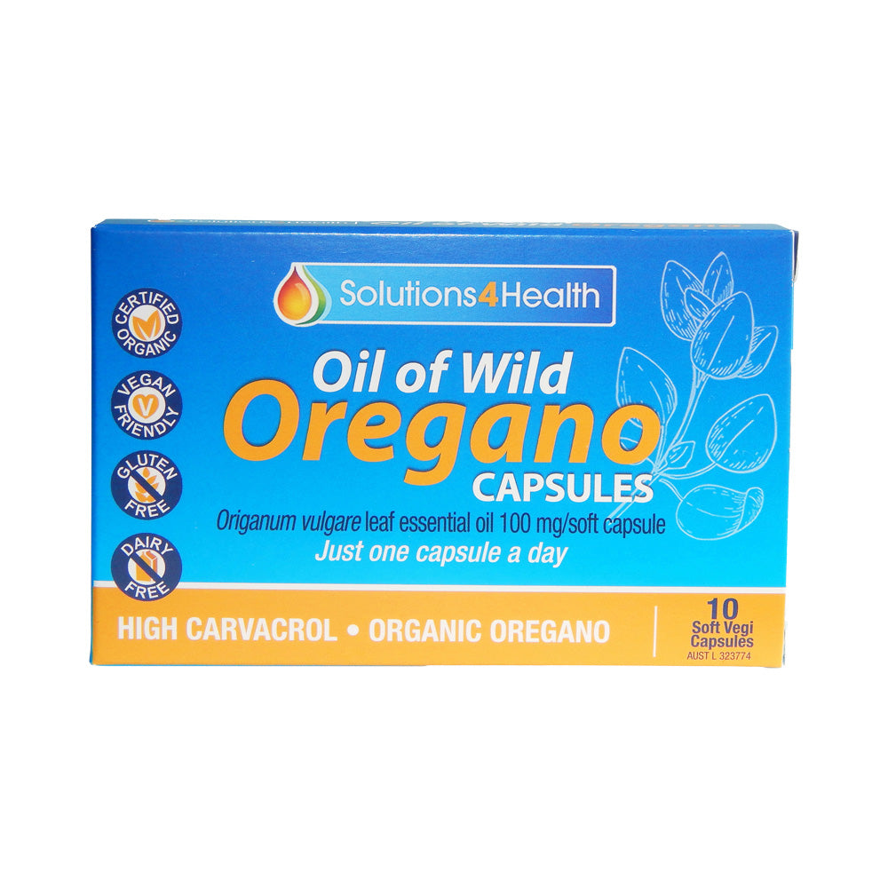 Solutions 4 Health - Organic Oil of Wild Oregano Capsules