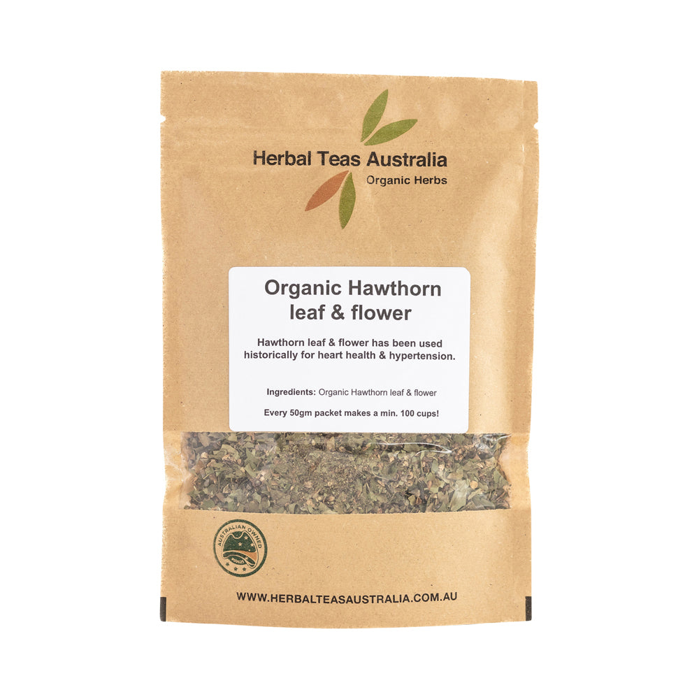 Herbal Teas Australia - Organic Hawthorn Leaf & Flower 50g