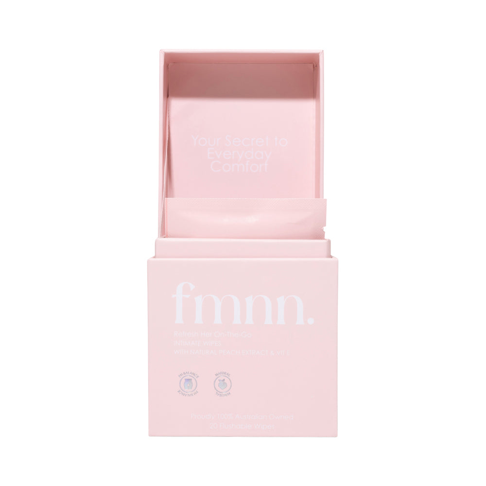 fmnn. Refresh Her On-The-Go Intimate Wipes Peach 20 Pack