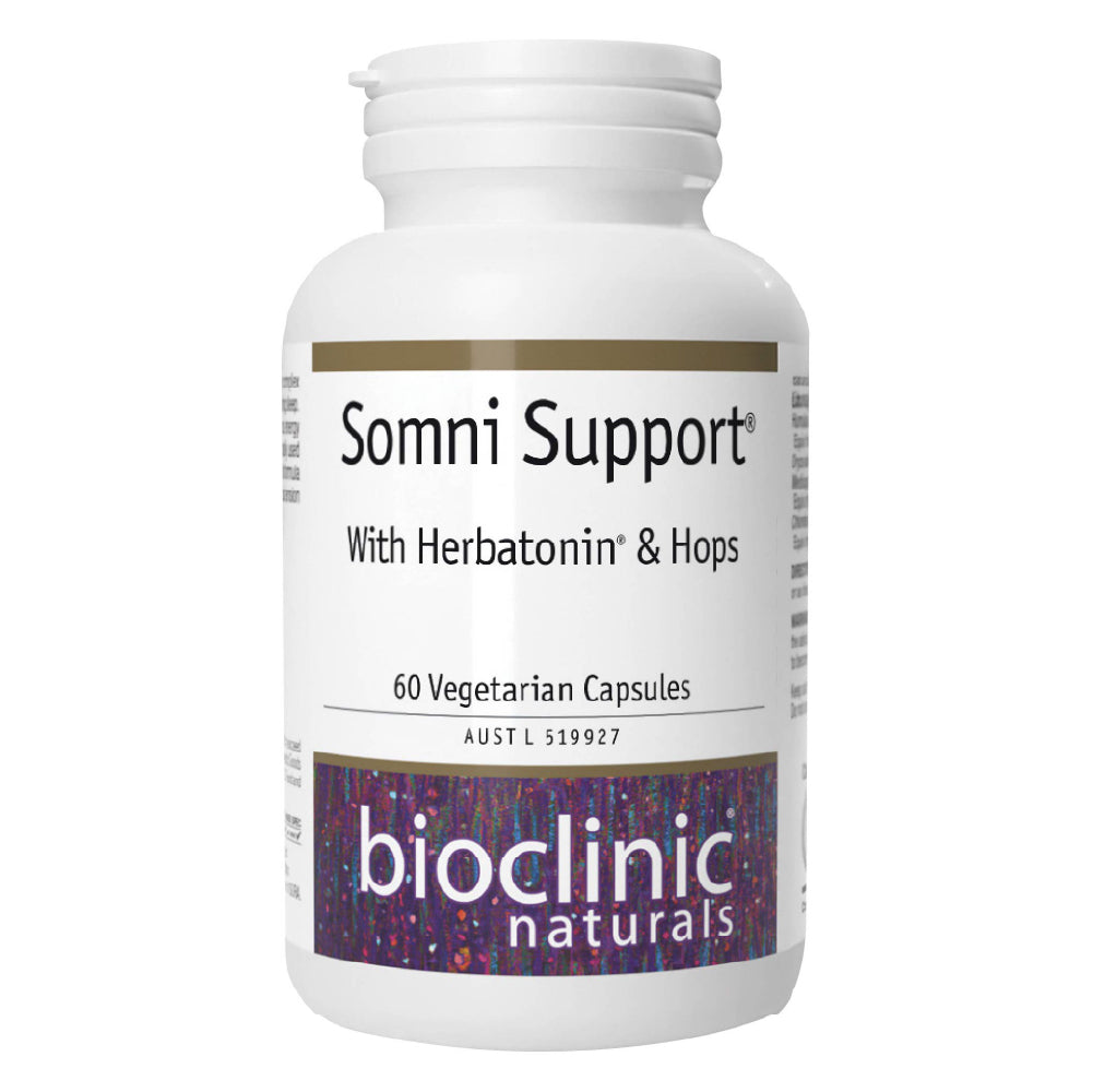 Bioclinic Naturals Somni Support wih Herbatonin & Hips 60vc