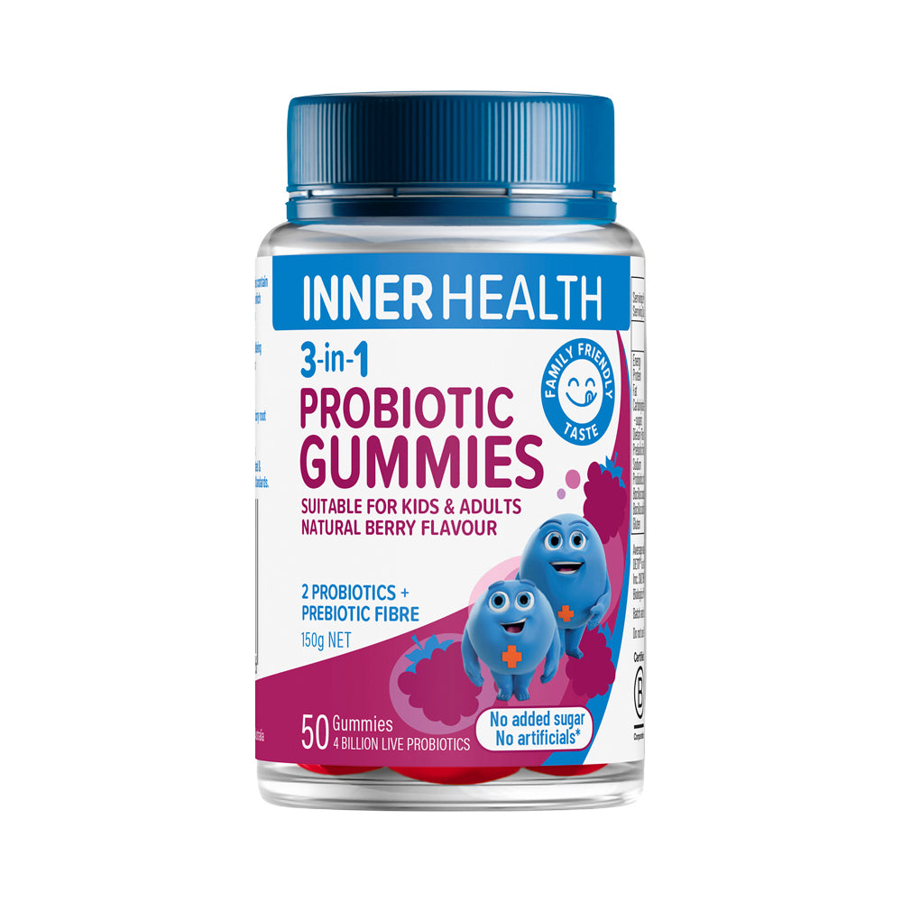Inner Health 3-in-1 Probiotic Gummies Berry 50's