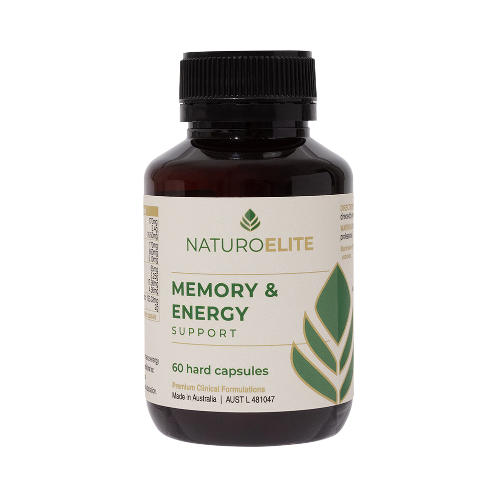 NaturoElite Memory & Energy Support 60's