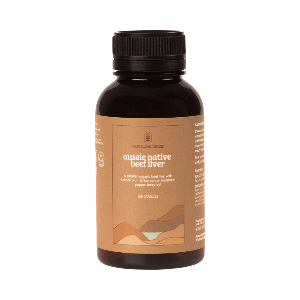 Bush Tucker Blends Aussie Native Beef Liver 120's