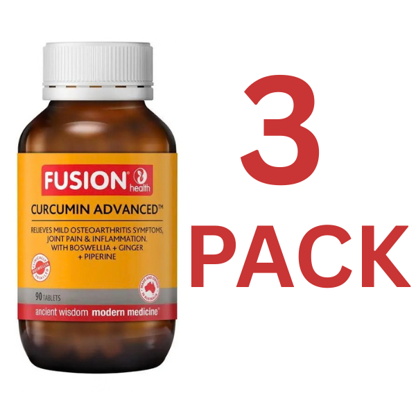 Fusion Health - Curcumin Advanced 90 Tablets - 3 Pack - $47.25 each
