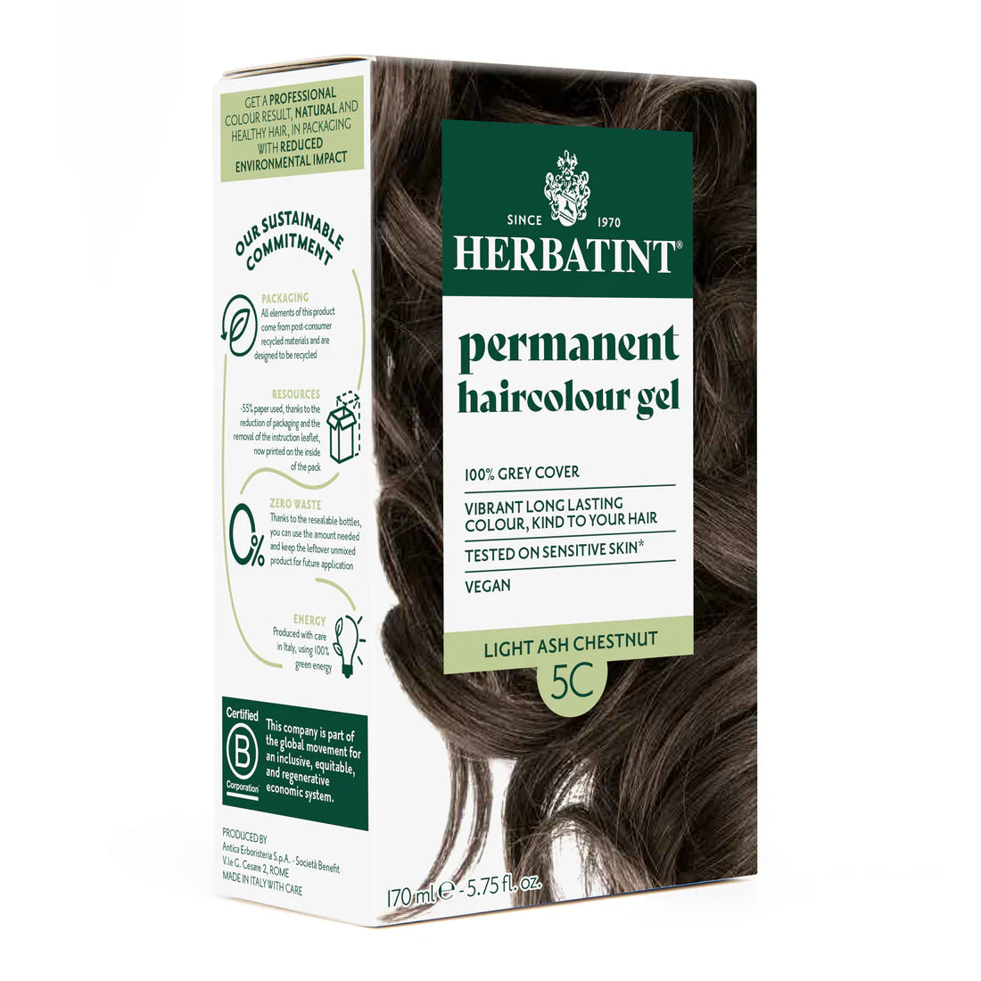 Herbatint - Permanent Haircolour Gel (5C Light Ash Chestnut)