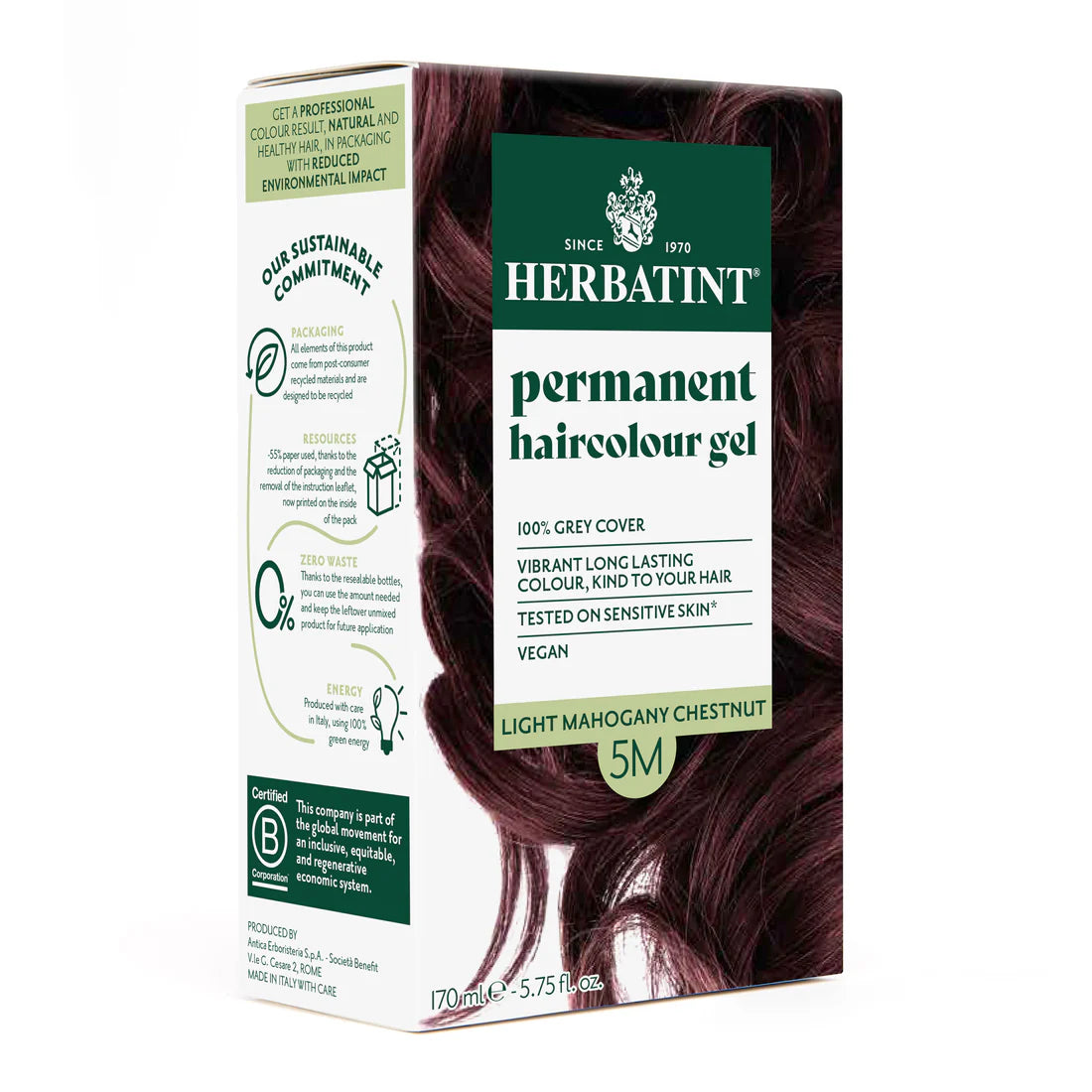 Herbatint - Permanent Haircolor Gel (5M - Light Mahogany Chestnut)