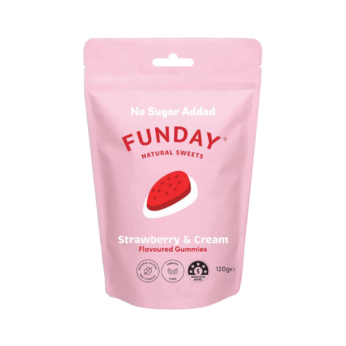 Funday - Share Bag Strawberries & Cream 120g