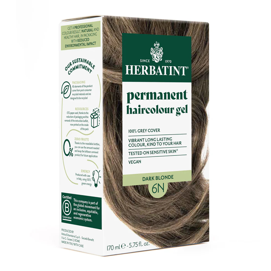 Herbatint - Permanent Haircolor Gel (6N - Dark Blonde)