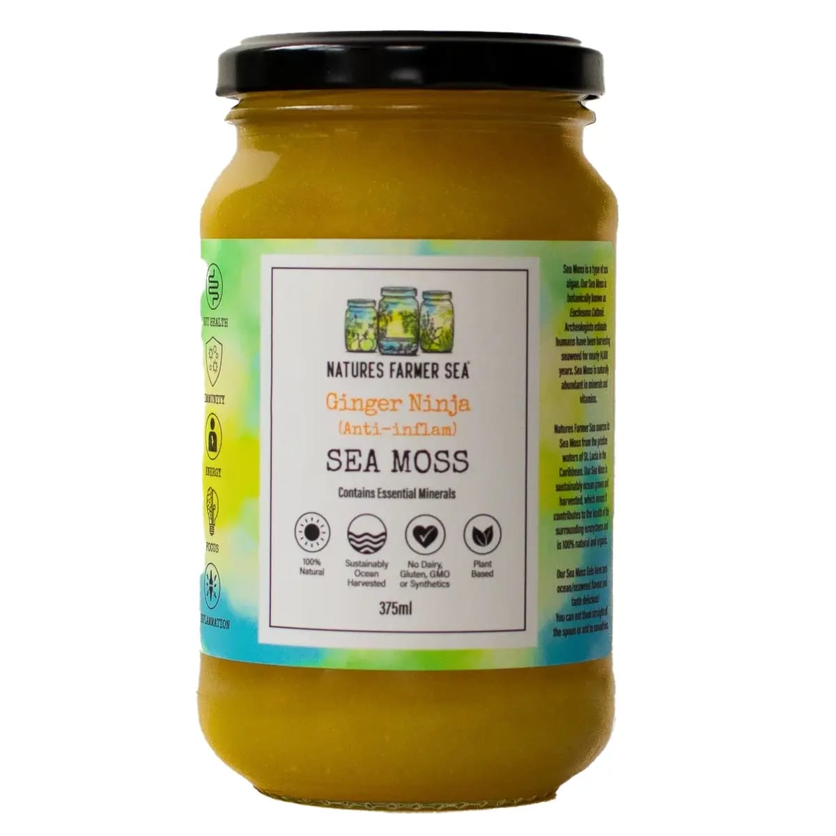Natures Farmer Sea - Ginger Ninja (anti-Inflam) Sea Moss Gel 375ml