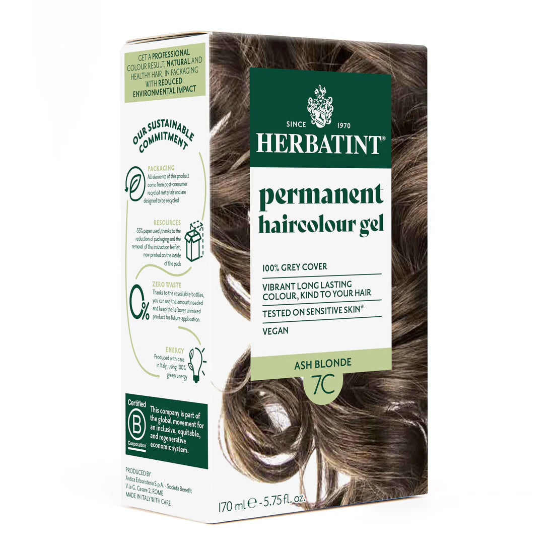 Herbatint - Permanent Haircolor Gel (7C - Ash Blonde)