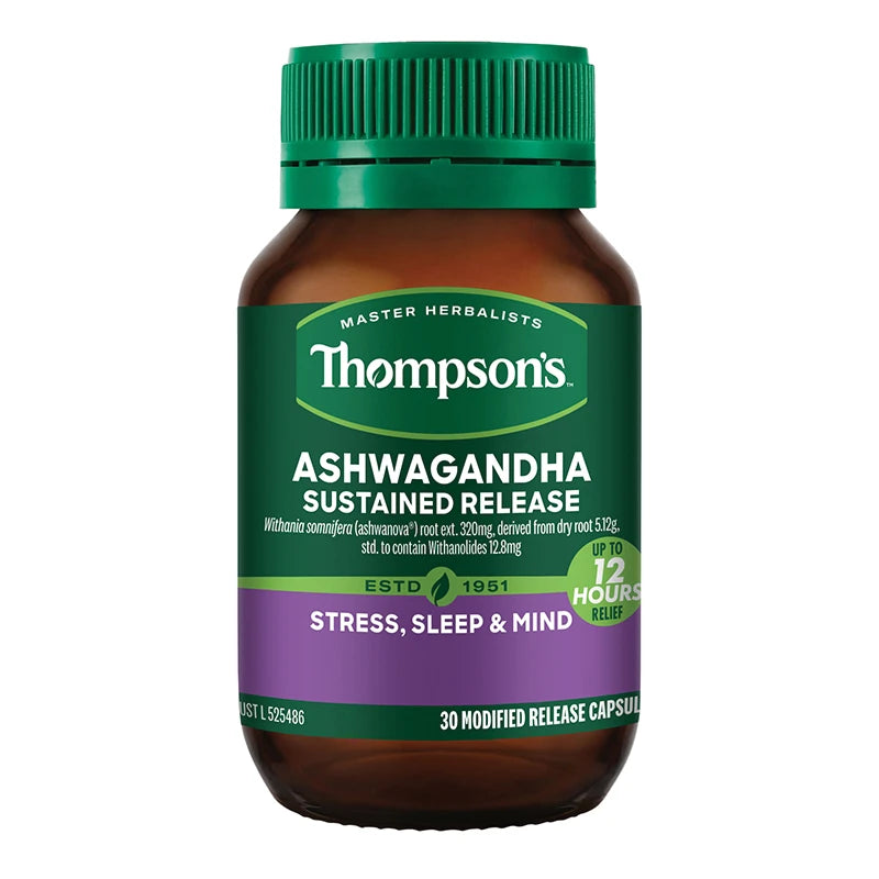 Thompsons Ashwagandha Sustained Release Capsules 30's