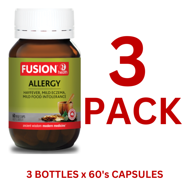 Fusion Health - Allergy 60 Capsules - 3 Pack - $31.50 each