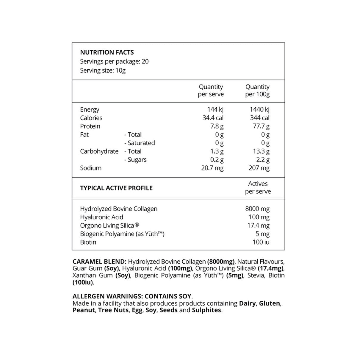 Before You Speak - Collagen Complex Caramel