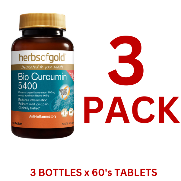 Herbs of Gold - Bio Curcumin 60 Tablets - 3 Pack - $34.48 each