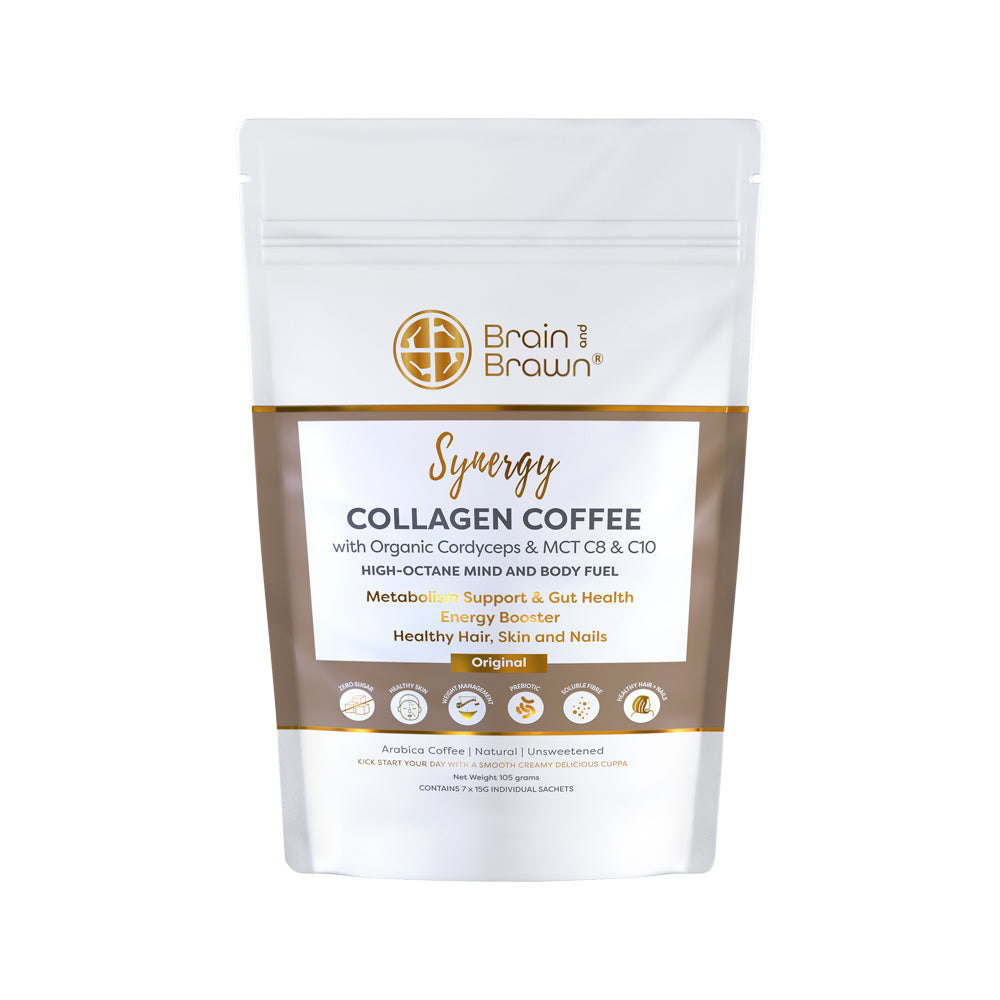 Brain and Brawn - Collagen Coffee Synergy (Organic Cordyceps & MCT C8 & C10)