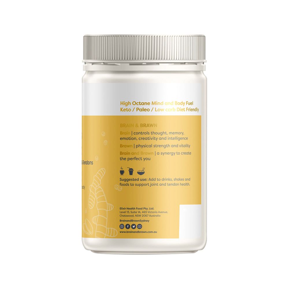 Brain and Brawn - Performance Golden Elixir (with Organic Turmeric & Collagen) Natural