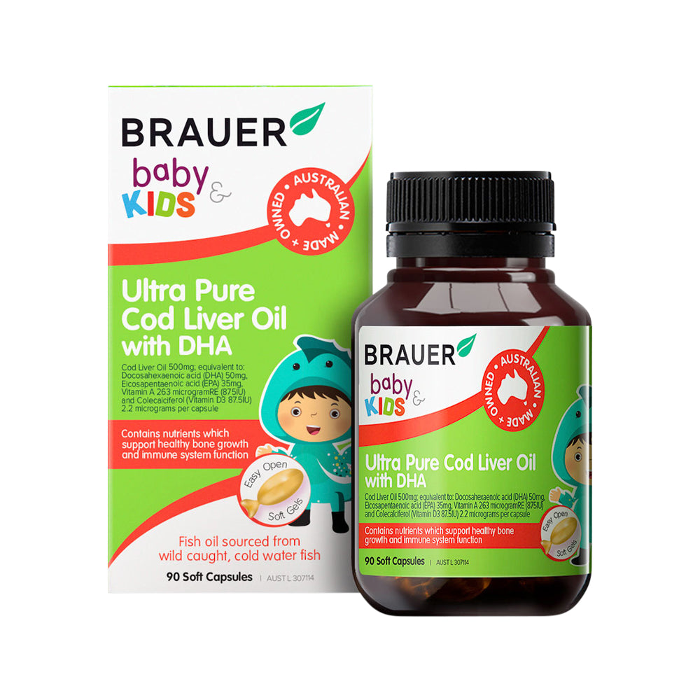 Brauer - Baby & Kids Ultra Pure Cod Liver Oil with DHA
