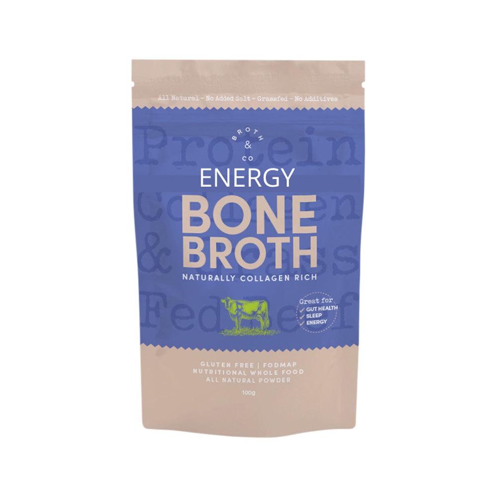 BROTH AND CO BONE BROTH POWDER ENERGY 100G