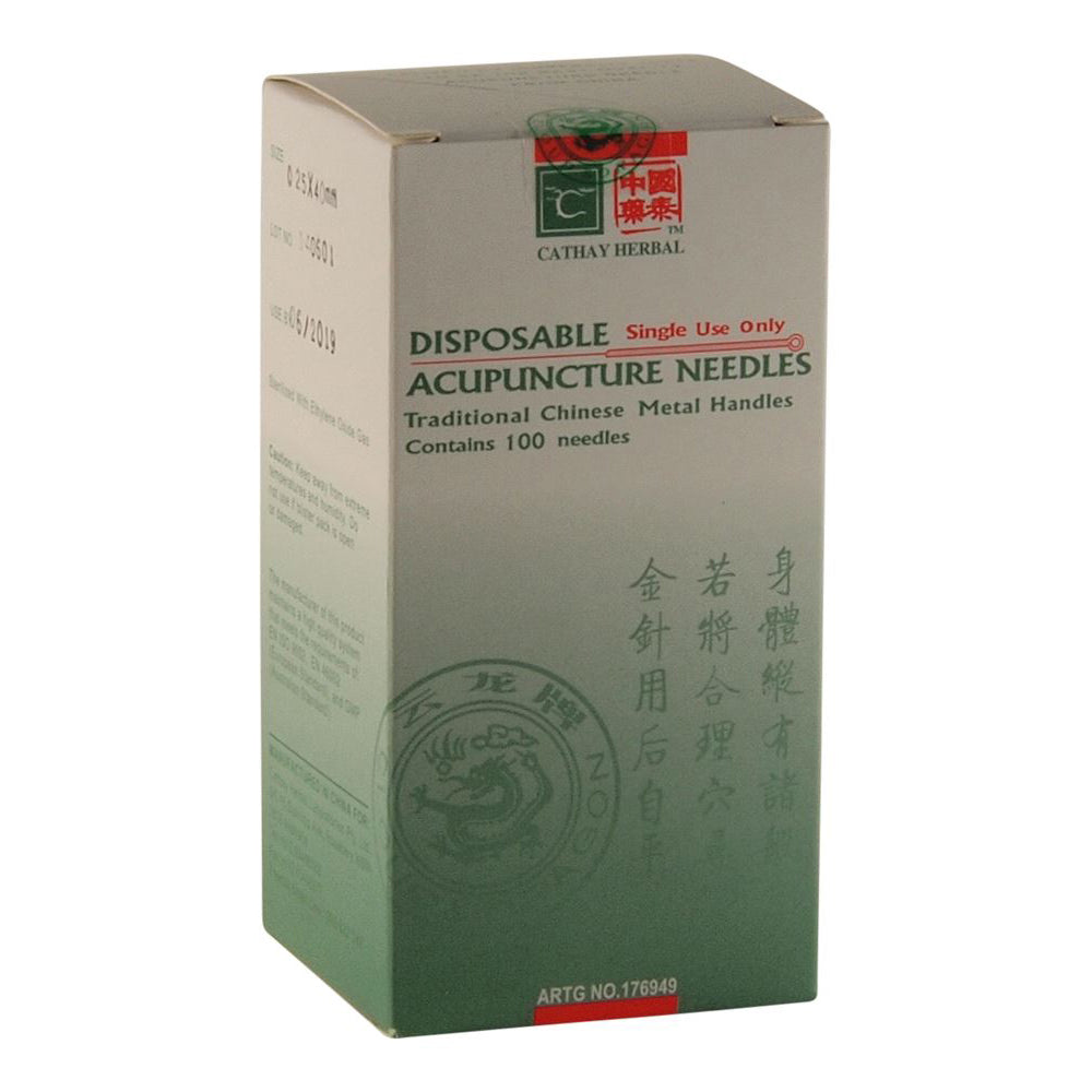 Cathay Herbal - Cloud D Disp Needle 0.25x40mm (w Guide) 100Pk