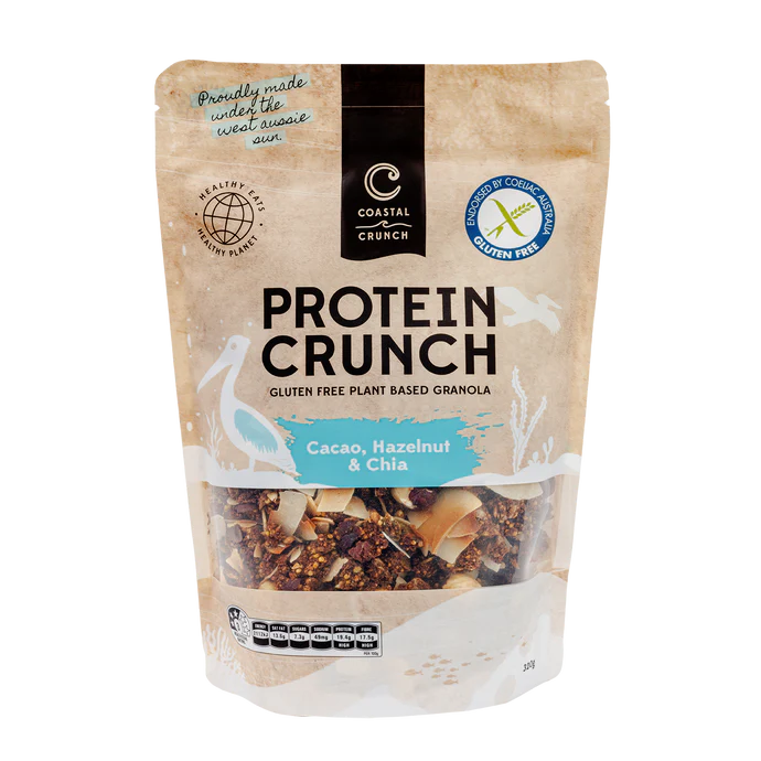 Coastal Crunch Protein Crunch Cacao, Hazelnut & Chia Granola Gluten Free 320g