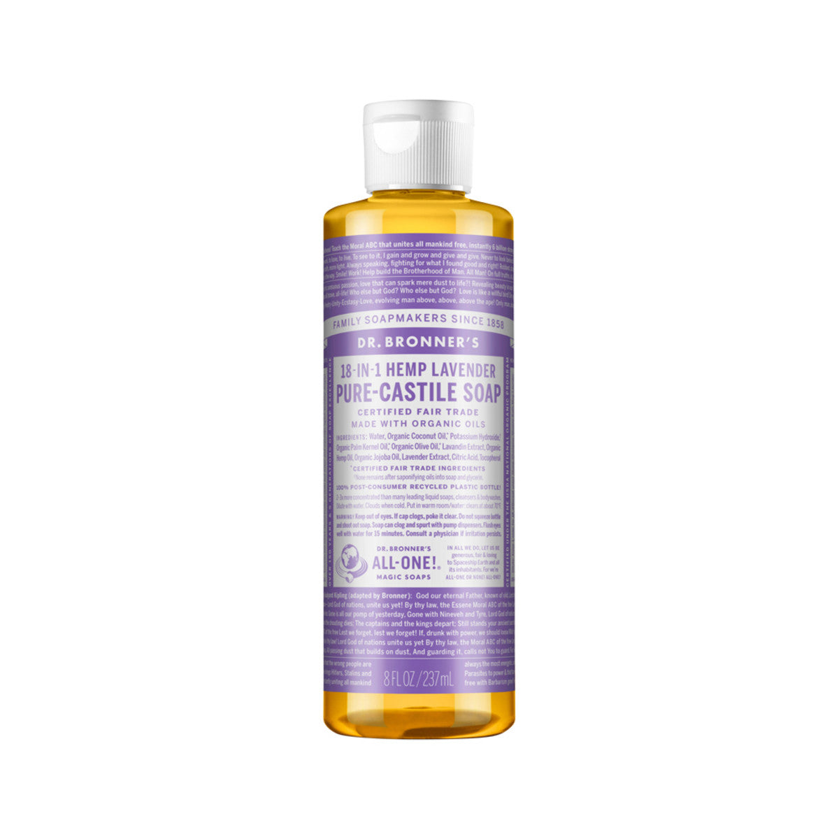 Dr. Bronner's - Pure-Castile Soap Liquid (Hemp 18-in-1) Lavender