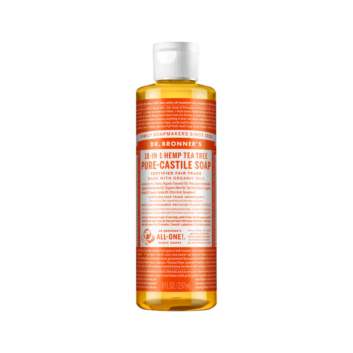 Dr. Bronner's - Pure-Castile Soap Liquid (Hemp 18-in-1) Tea Tree