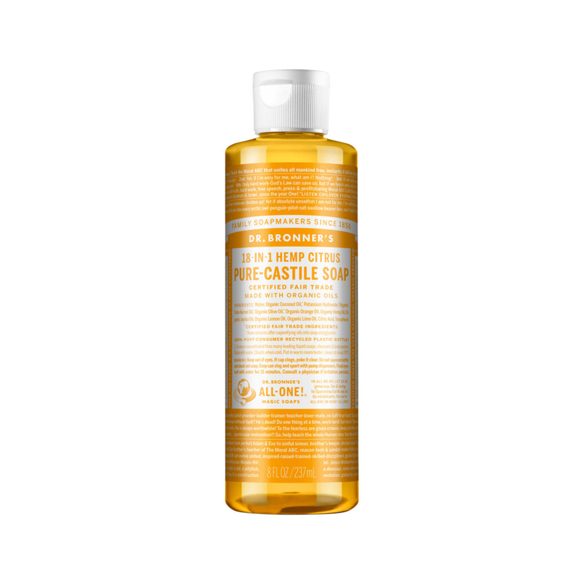 Dr. Bronner's - Pure-Castile Soap Liquid (Hemp 18-in-1) Citrus