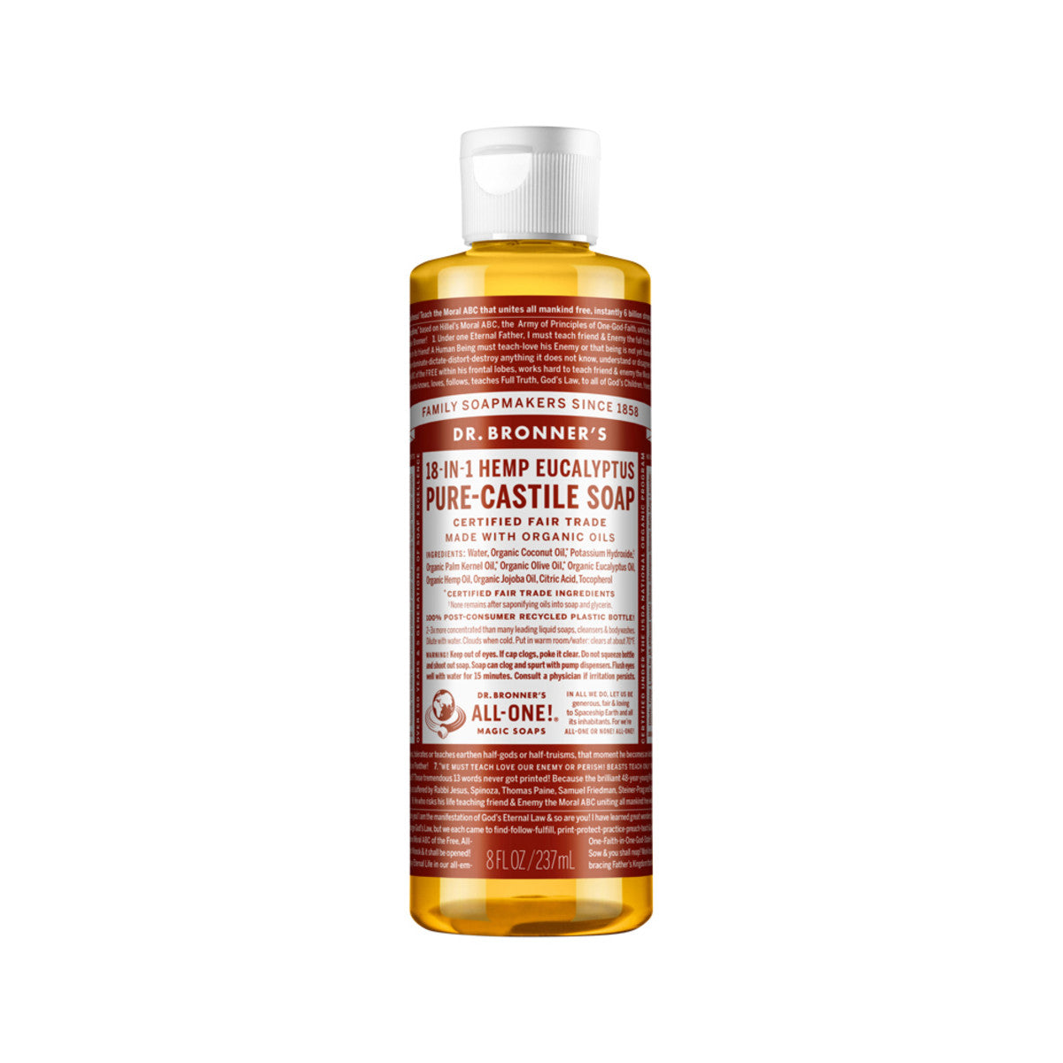 Dr. Bronner's - Pure-Castile Soap Liquid (Hemp 18-in-1) Eucalyptus