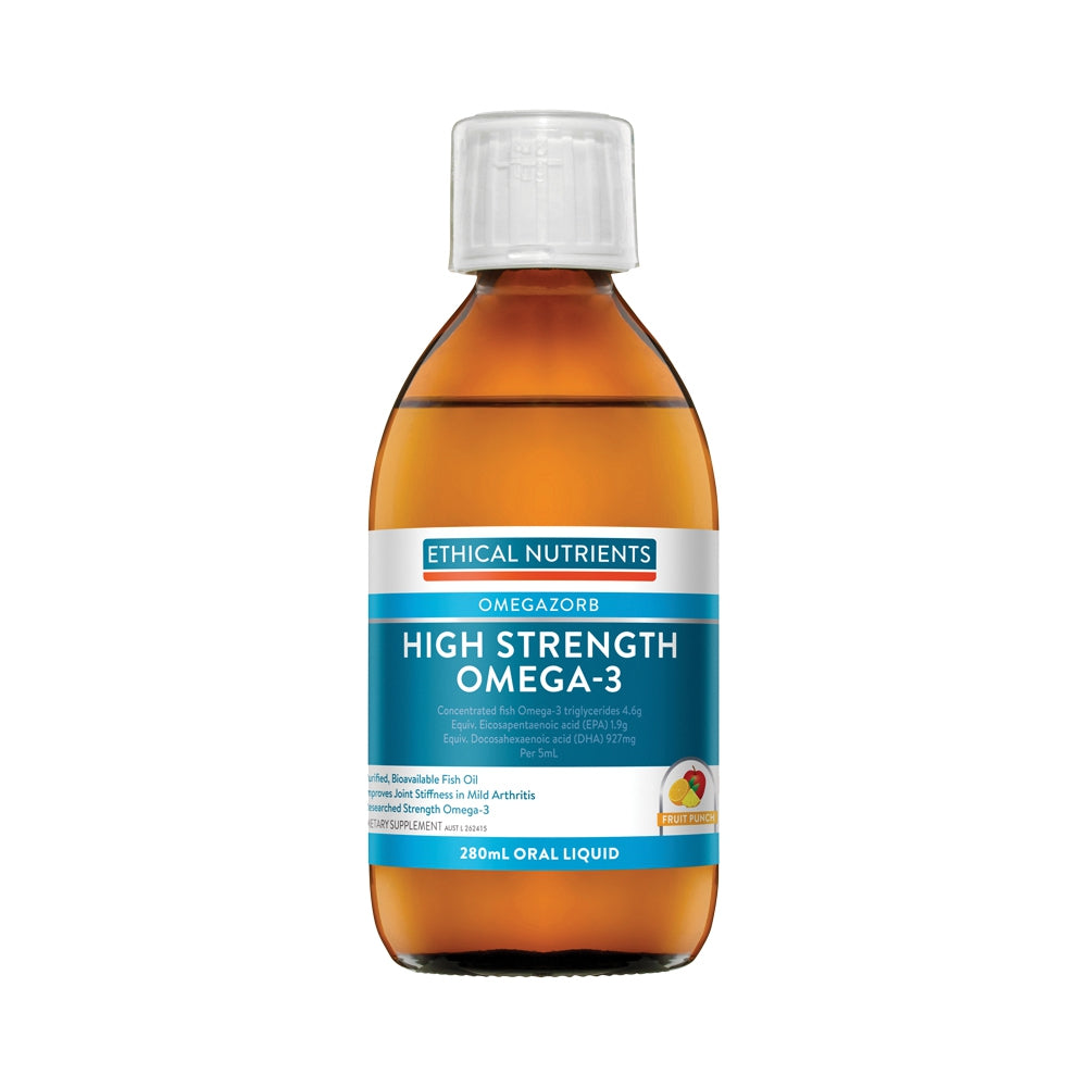 Ethical Nutrients Hi-Strength Omega-3 Fruit Punch Oil Liquid
