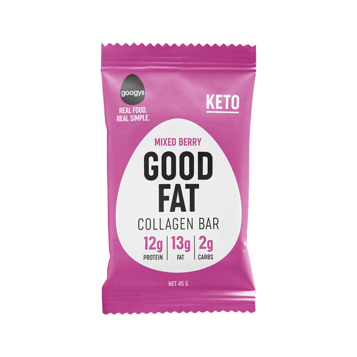 Googys - Good Fat Collagen Bar Mixed Berry 45g