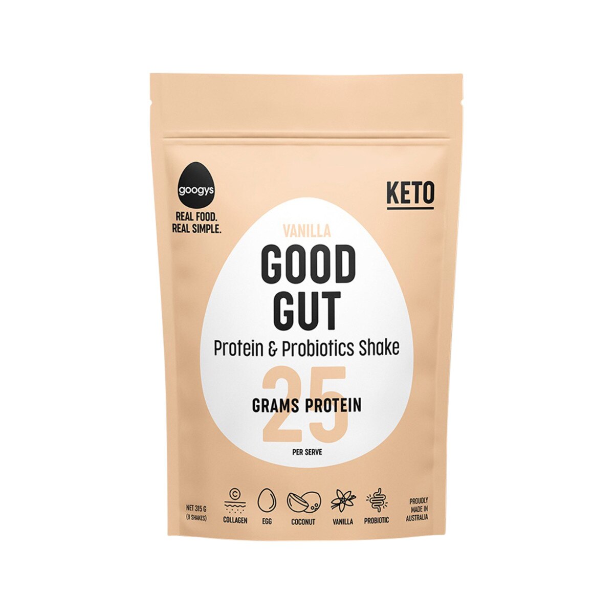 Googys - Protein Shake Good Gut Vanilla 315g