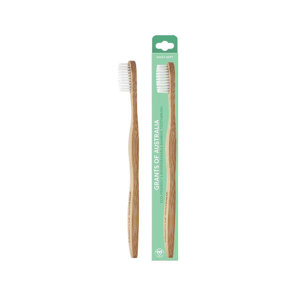 Grants Of Australia - Biodegradable Bamboo Toothbrush Adult Soft