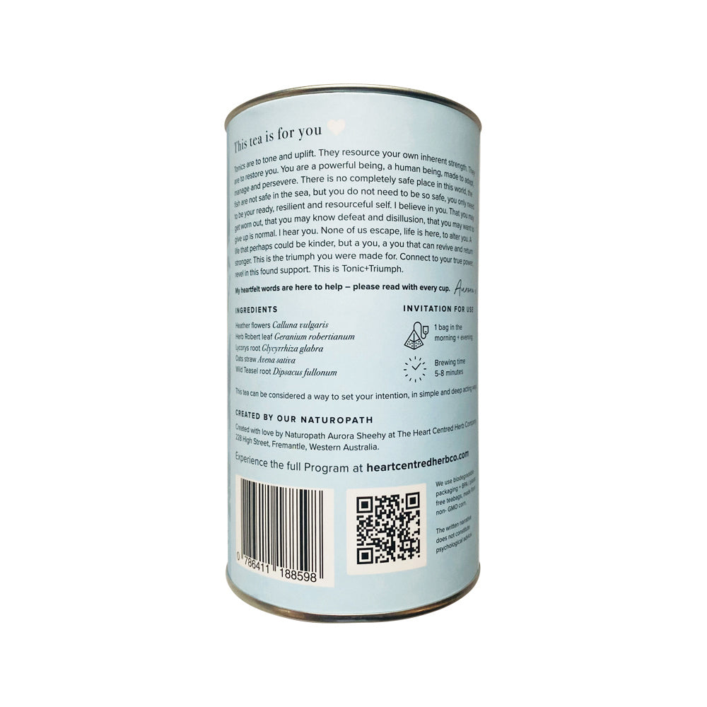 The Heart Centred Herb Company Tonic + Triumph x 14 Tea Bags